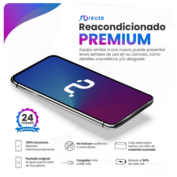 Apple iPhone 13 256GB Azul Reacondicionado Grado A 24 meses de Garantí —  Reuse México
