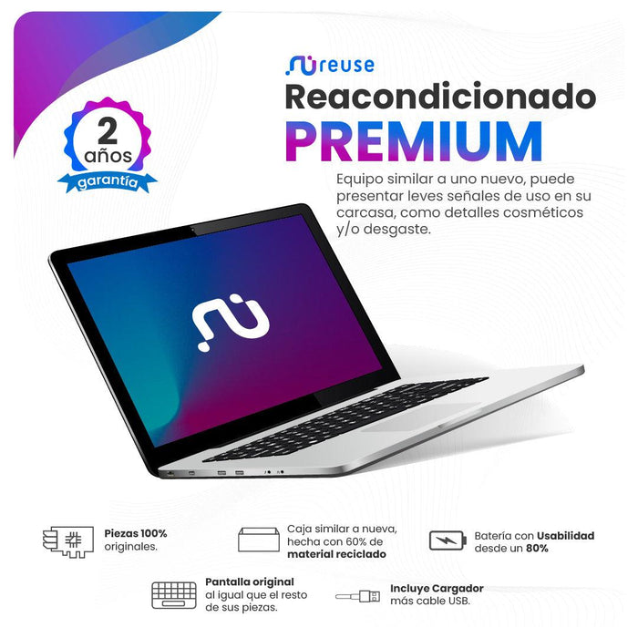 Apple MacBook Air "Core i5" 1.6 13" (2016) 8GB - 256GB SSD Plata Reacondicionado Reuse México