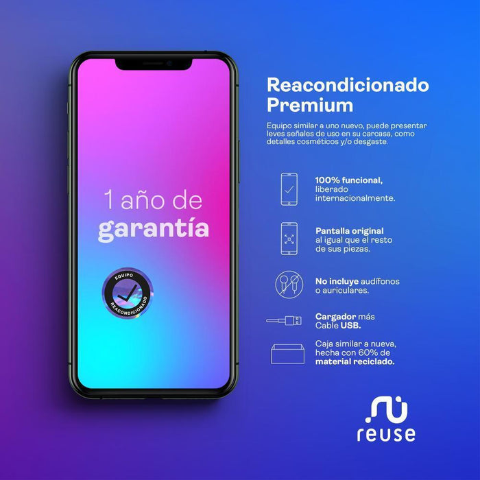 Apple iPhone 7 Negro Mate 128GB Reacondicionado - Reuse Chile Reuse México